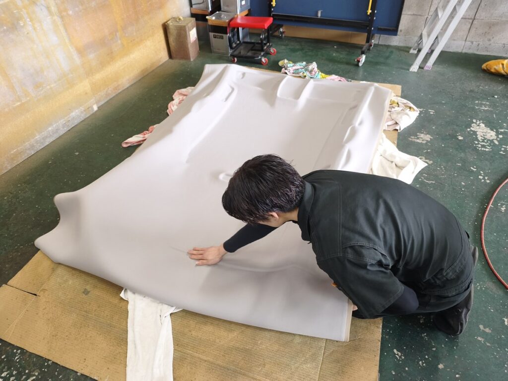 天井張り替え作業