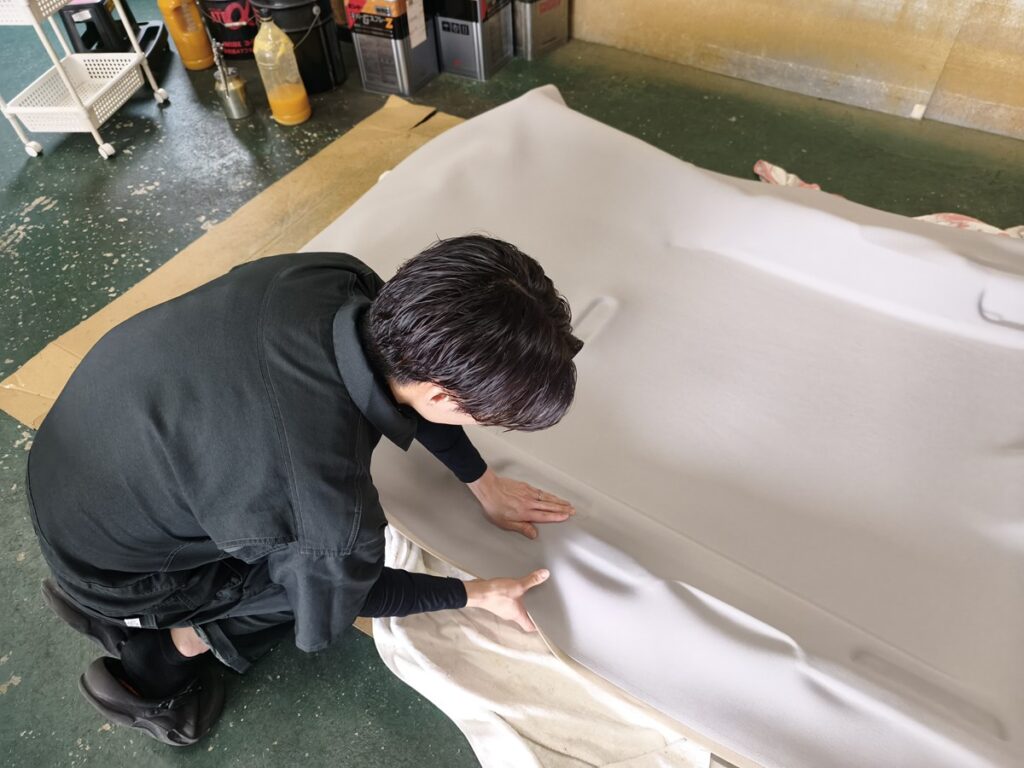 天井張り替え作業