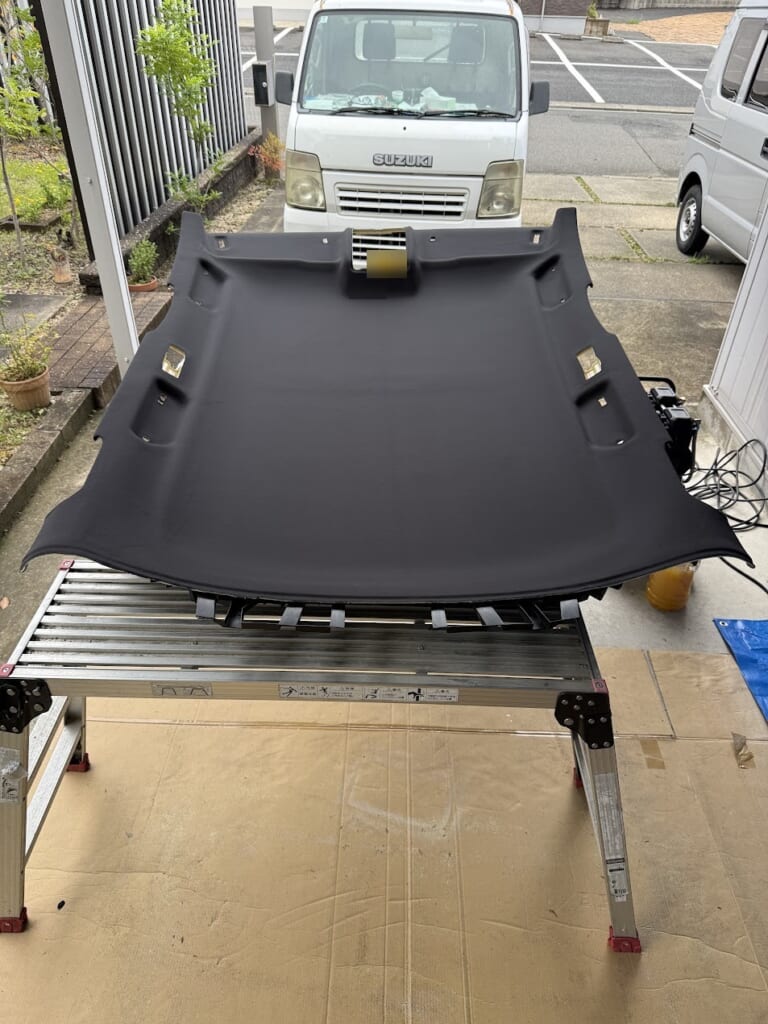ポルシェ カイエン ルーフライニング施工後